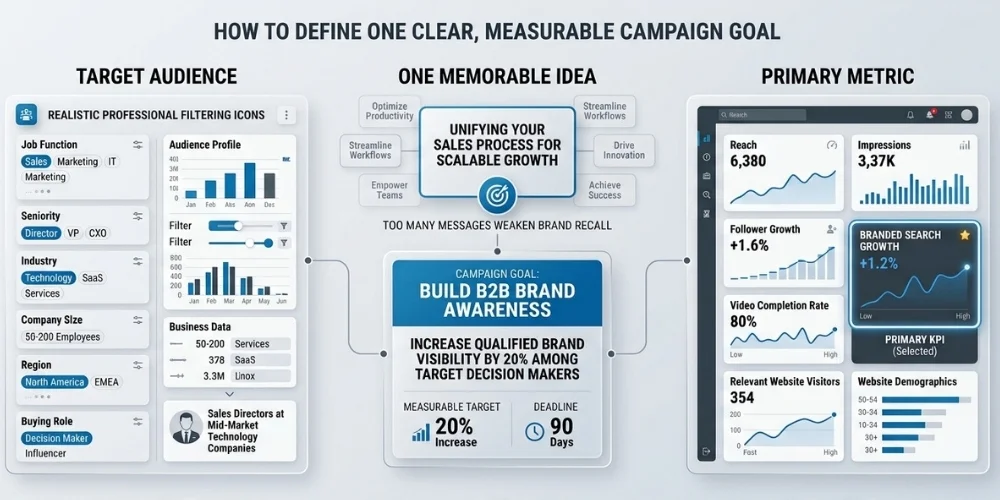 Define a Clear LinkedIn Brand Awareness Goal Define a Clear LinkedIn Brand Awareness Goal
